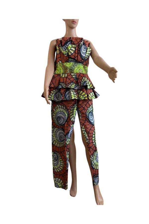 Ankara Fabric Blouse & Flared Skirt