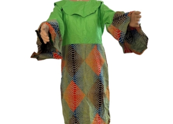 Ankara Green Gown
