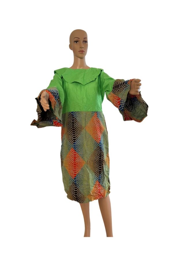 Ankara Green Gown