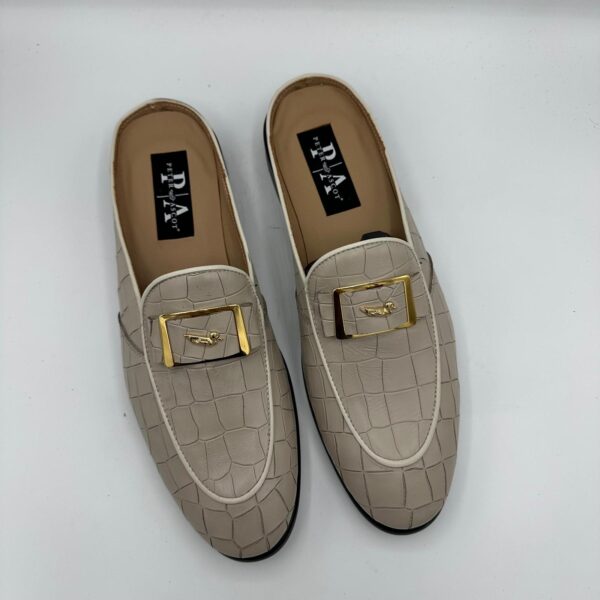 White Men's Palm Slippers
