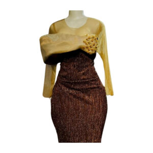 Elegant Padded Hip Long Gown