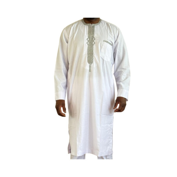 White Senator Jalabiya Suit