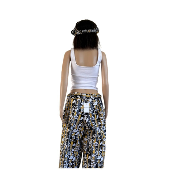 White and Yellow Palazzo (Wide Leg Trouser) - Image 2