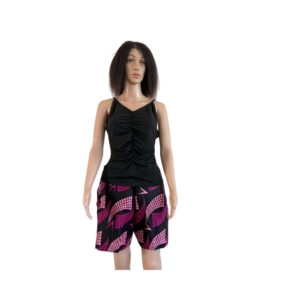 Pink Short Wax Print