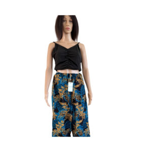 Wide Leg Wax Trouser (Palazzo)