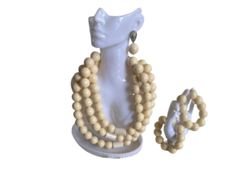 White Festival Beads