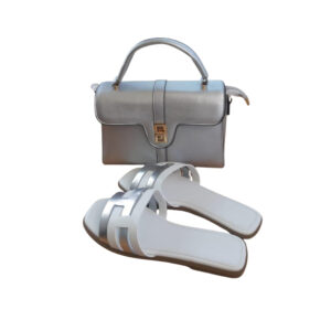 Real Italian Leather Set – Bag and Slippers