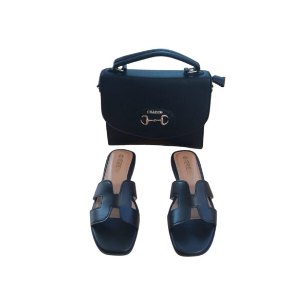 Real Italian Leather Set – Bag and Slippers