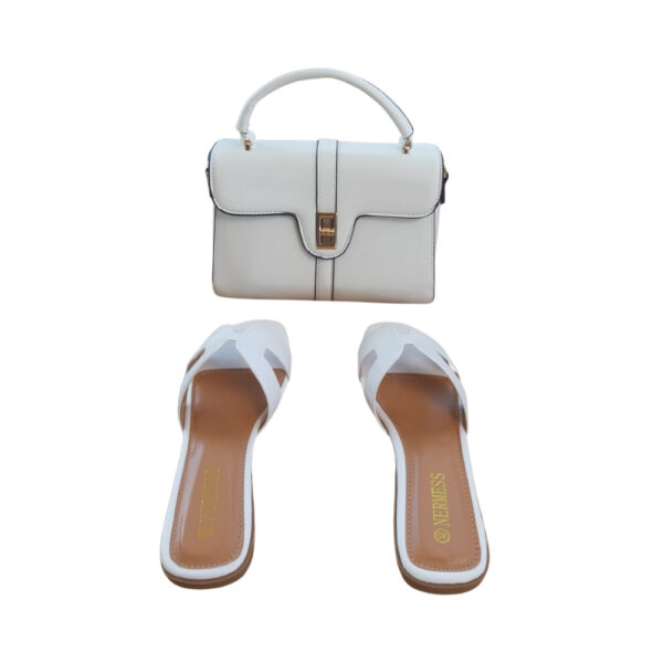 Real Italian Leather Set – Bag and Slippers