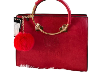 Red Italian-Made Versace Bag
