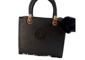 Black Italian-Made Versace Bag