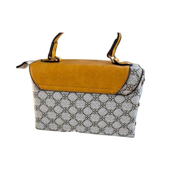 Yellow and Brown Italian-Made Gucci Bag - Image 2