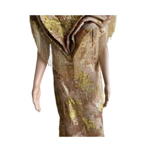 Gold & Brown Straight Gown