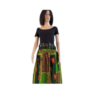 Orange and Green Skirt