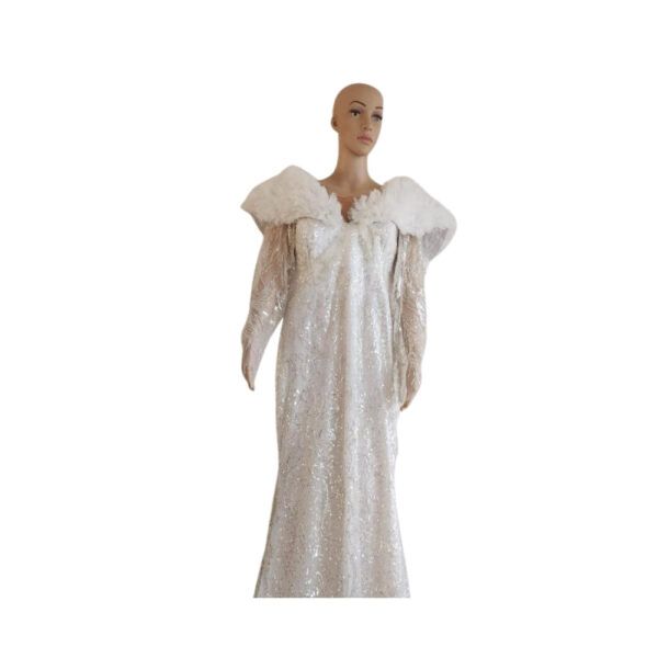 White Lace Long Gown