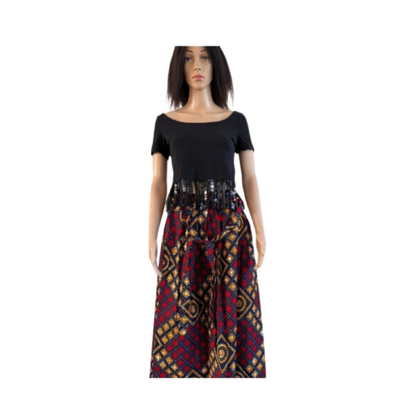 Purple and Light Yellow Skirt