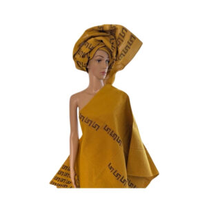 Gold Colour 2 Pieces Aso-oke