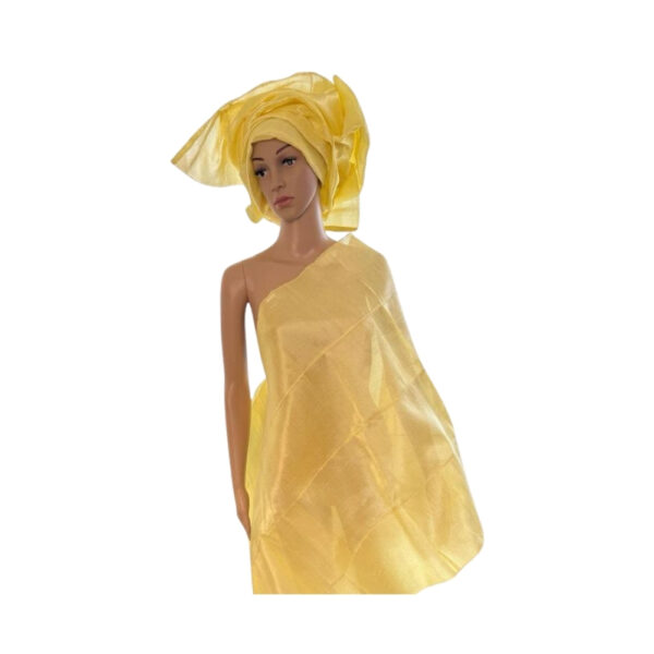2-Piece Yellow Aso-Oke
