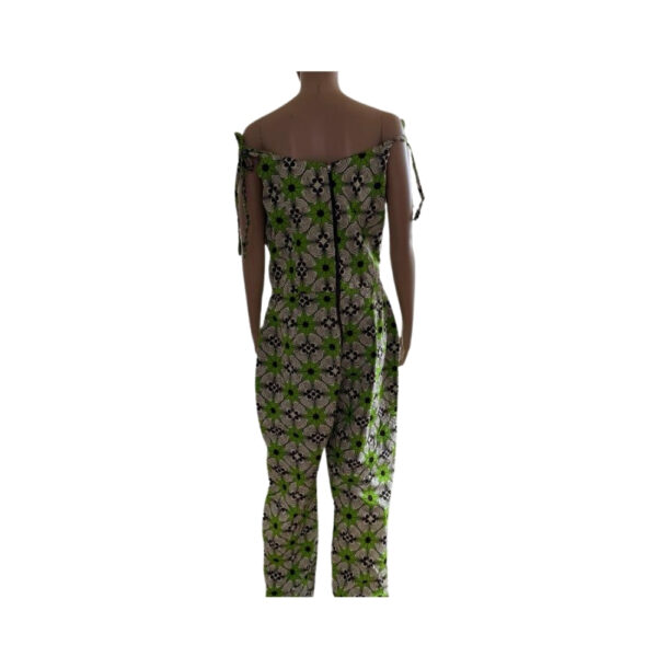 Off-Shoulder Zip-up Jumpsuit - Image 2