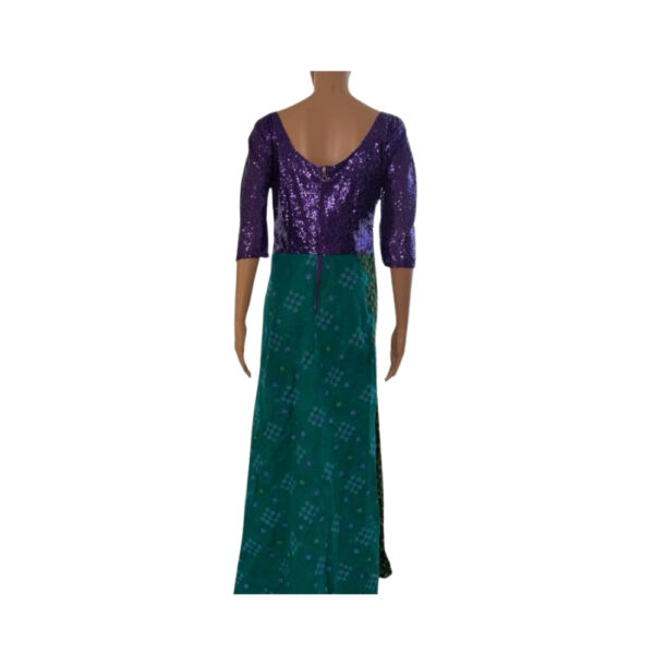 Combined Purple And Green Gown - Image 2