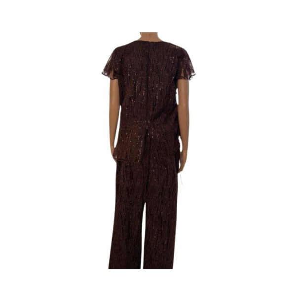Wide Leg Trousers With Adjustable Side Top - Image 2