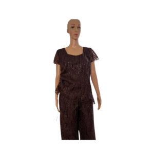 Wide Leg Trousers With Adjustable Side Top