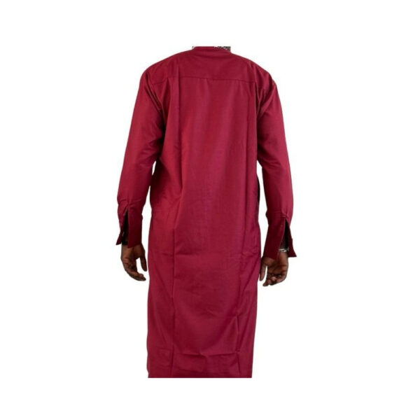 Red Long Sleeve Stoned Jalabiya - Image 2