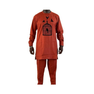 Orange Colour Senator Suit