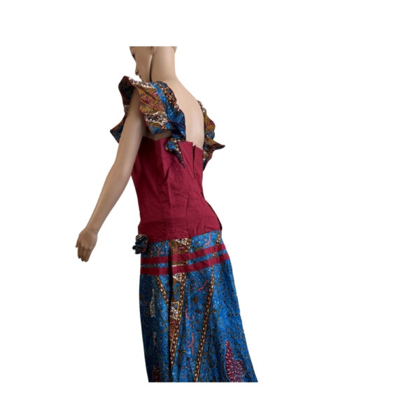 Combined Super Wax Flared Gown - Image 2