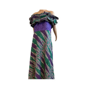 Wax Fabric Gown