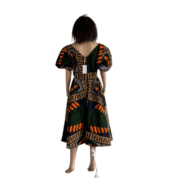 Puff Sleeve Flare Gown - Image 2