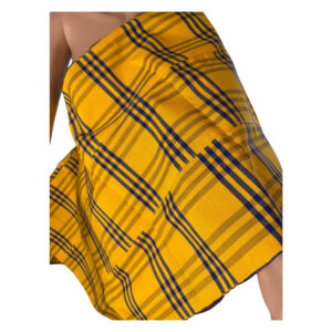Yellow Aso-oké (head tie)