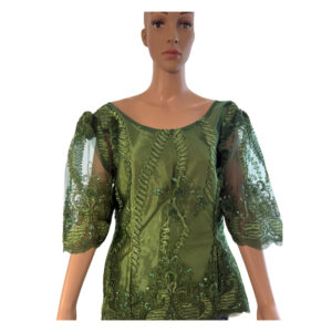 Green Lace Blouse