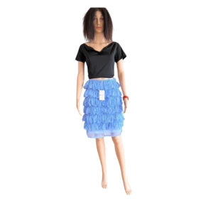 Blue Elegant Party Skirt