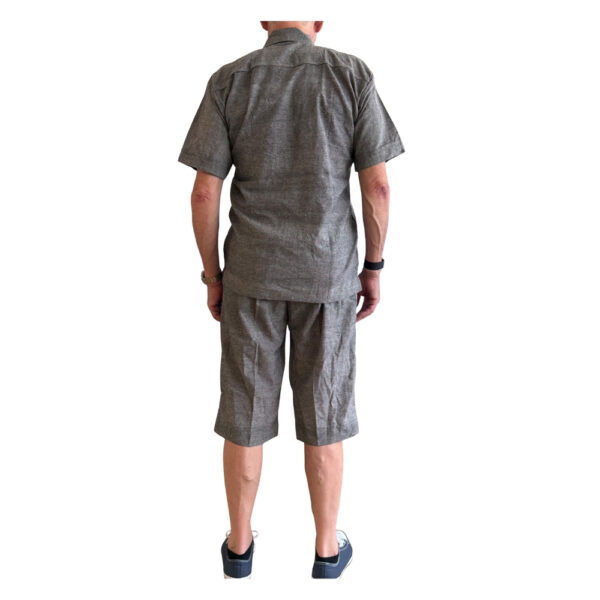 Set Linen Short Grey - Image 2