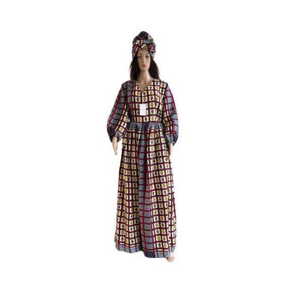 Long Gown with Head Tie