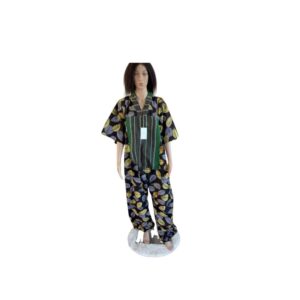 Black/Green Element Jumpsuit